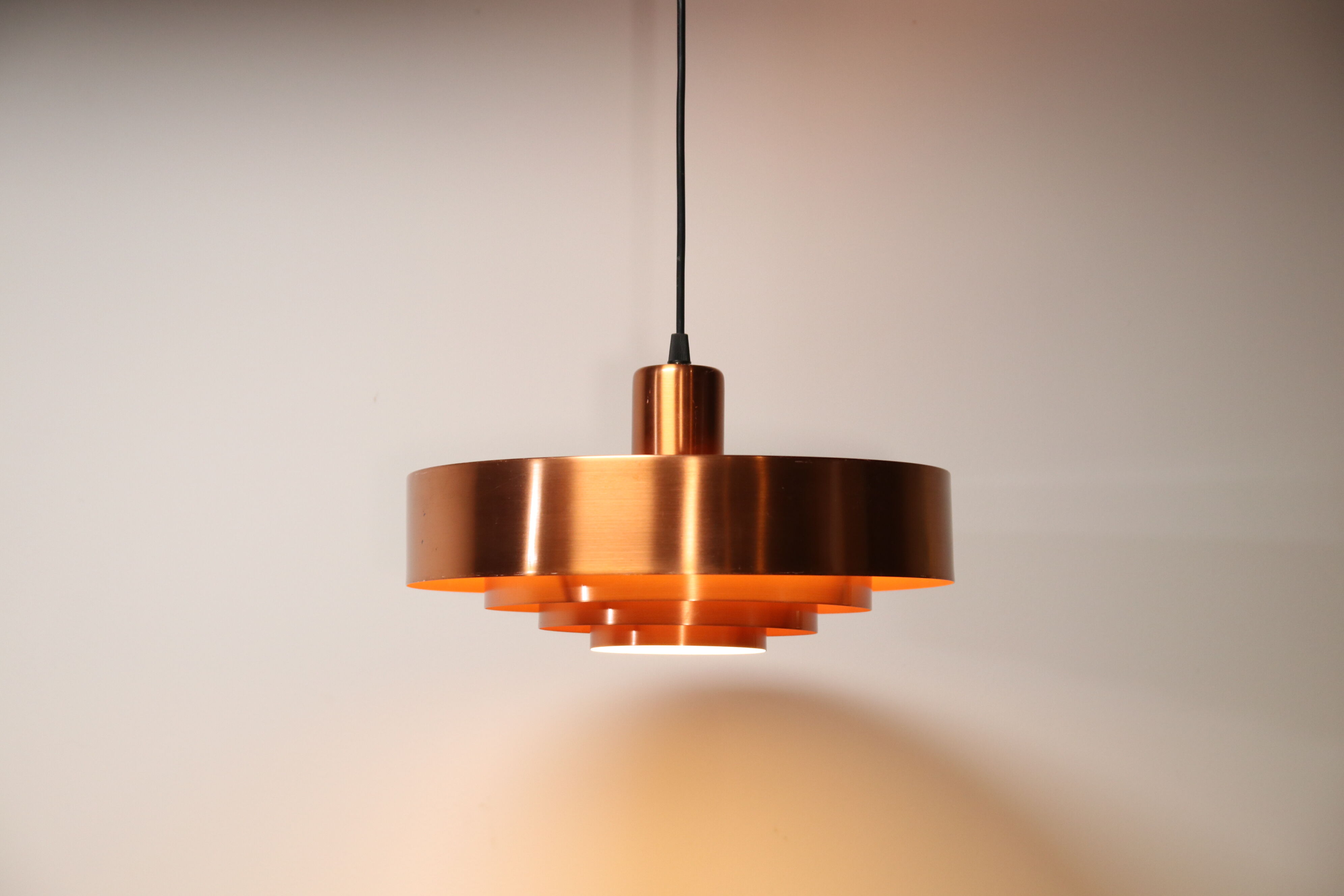 Jo Hammerborg Copper Roulet pendant lamp for Fog and Morup