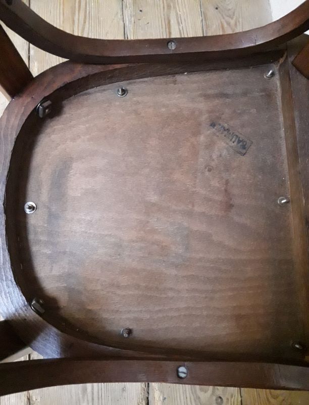 Pair of Baumann bistro chairs n°12