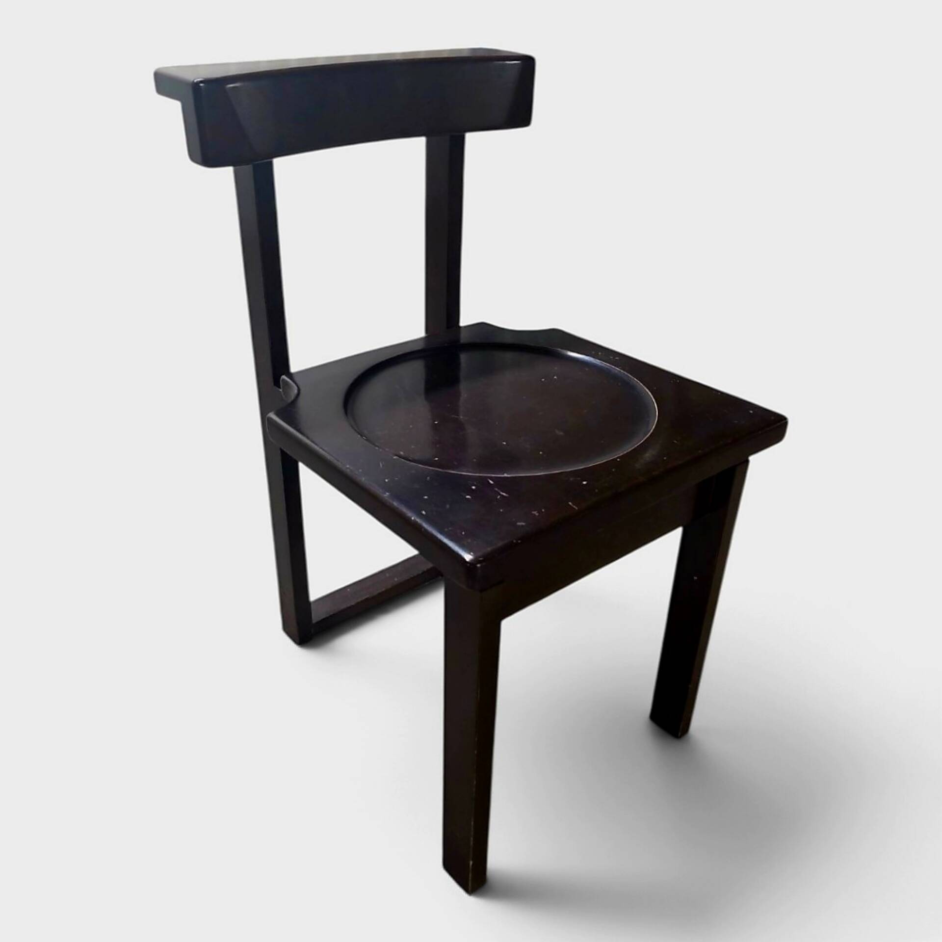 Brutalist prayer chair – Swiss monastic design, 1960