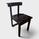 Brutalist prayer chair – Swiss monastic design, 1960