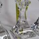 Ensemble de 3 bougeoirs en cristal Villeroy & Boch - 11 cm, gravés