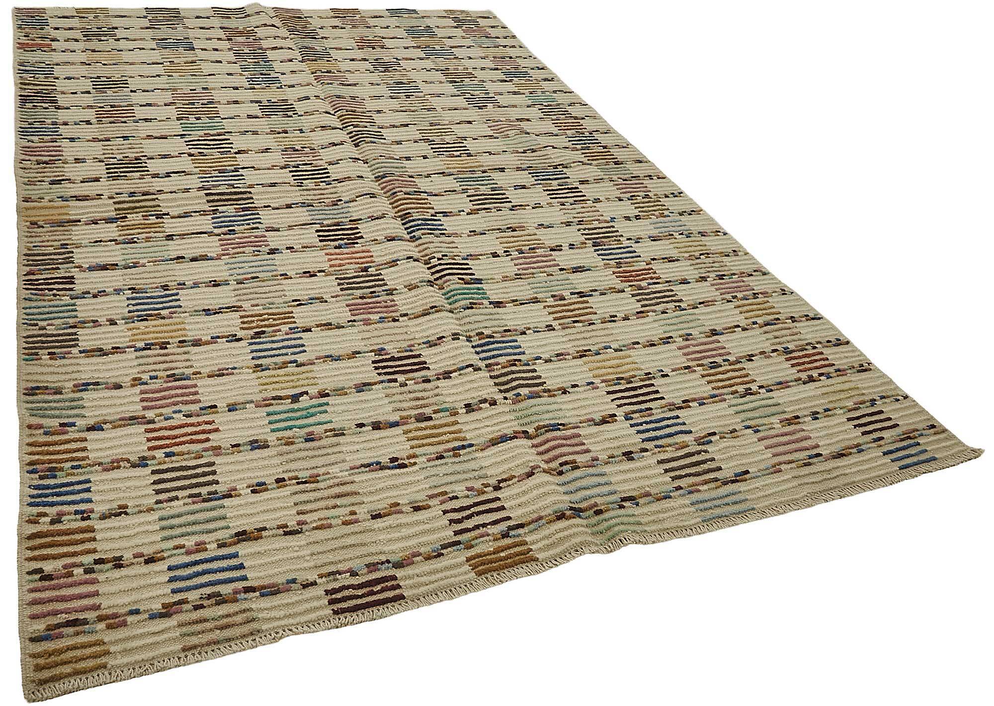 Handwoven Turkish Recycled Boho Rug 204 cm x 317 cm