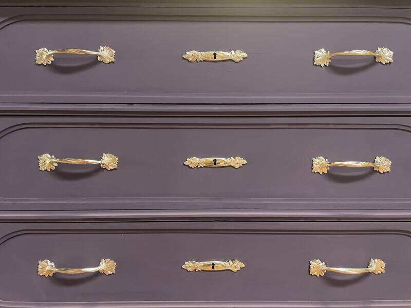Painted Art Nouveau chest of drawers