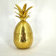 Vintage brass pineapple ice bucket, 1970s