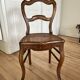 Chaises style Louis XV en bois et cannage