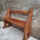 Antique wooden bench church bench hall bench 120 cm