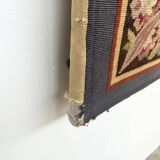 Tapisserie verdure dans le goût d’Aubusson sur châssis (214 x 176 cm)