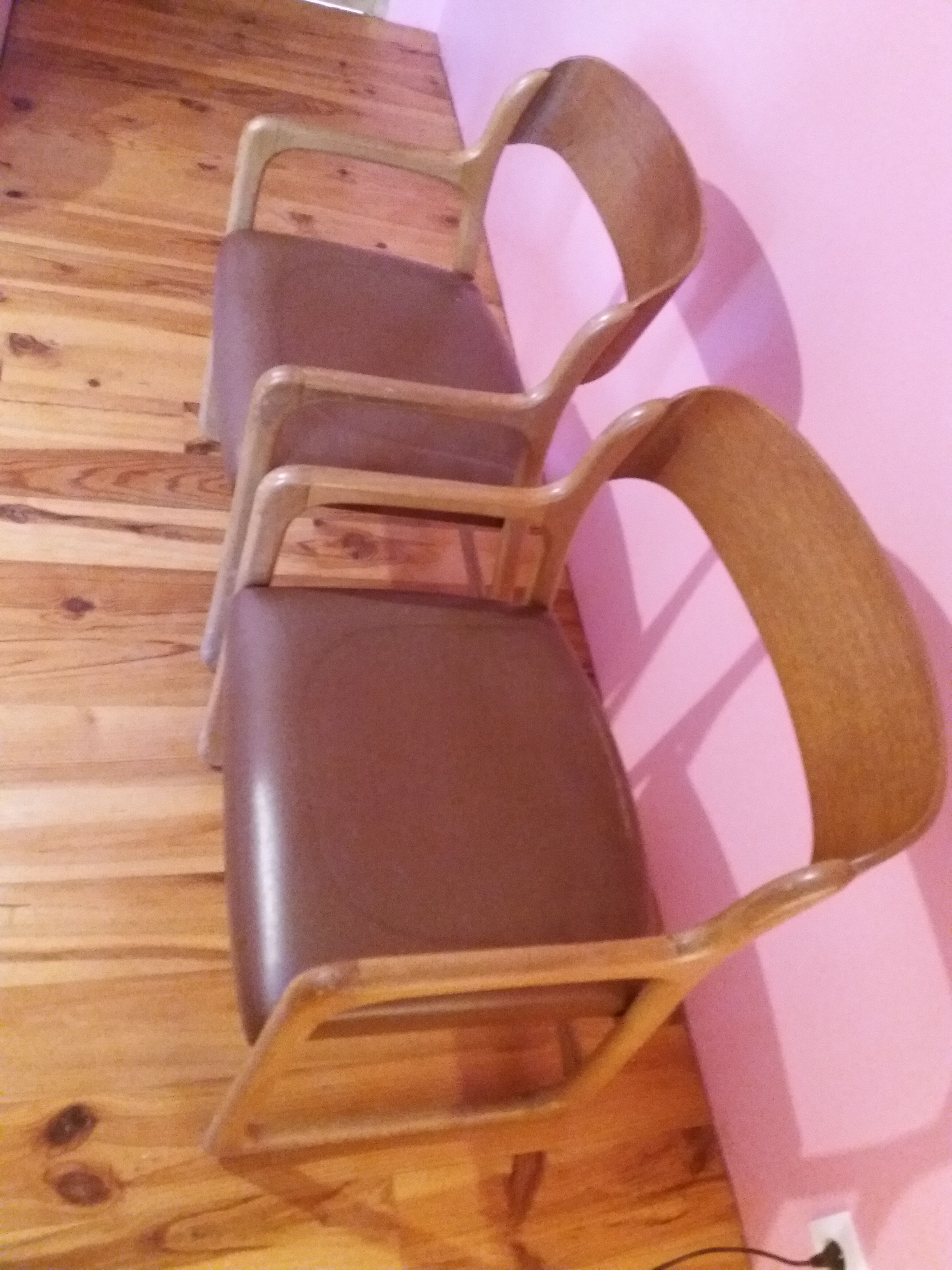 Pair of Chair "sled" by Baumann