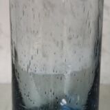 Vase in blown and bubbled glass