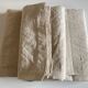 Nappe de ferme 19e en toile de chanvre réserve de trousseau  L270cm