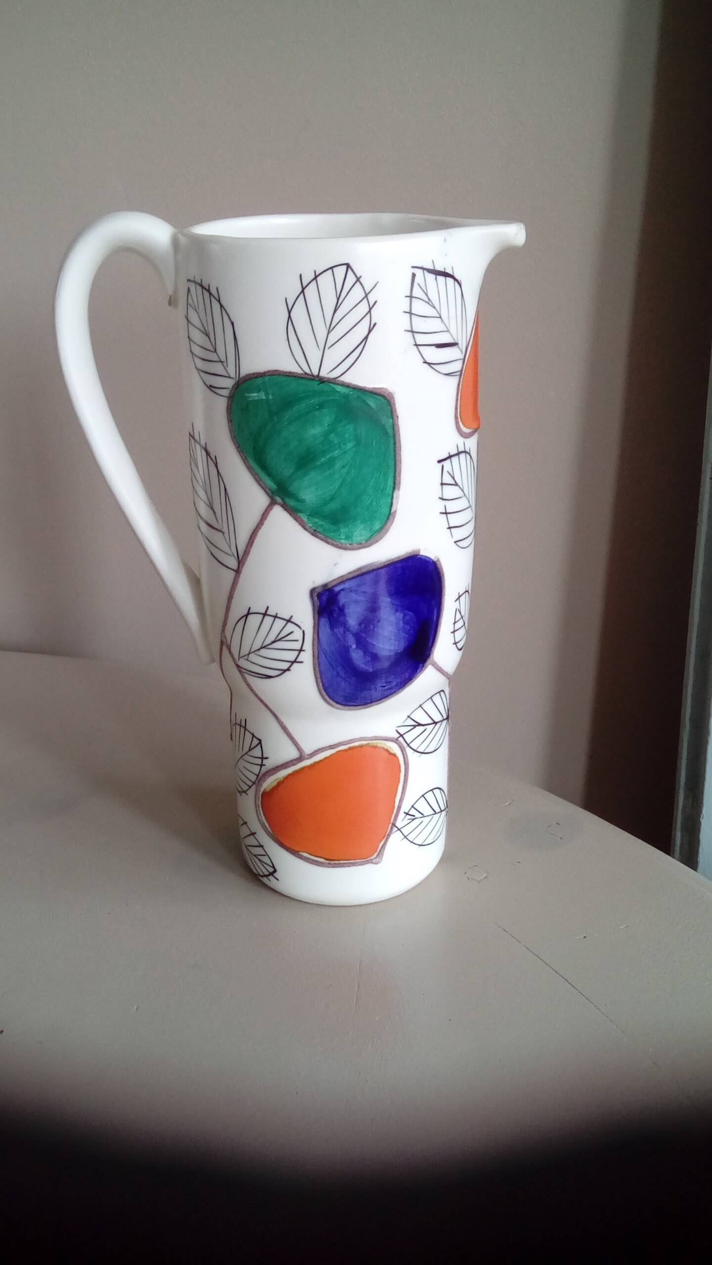 Vintage ceramic with floral pattern