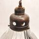 Large holophane industrial glass lamp from the 20s