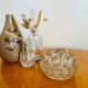 Antique glass flower pick