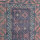 Old carpet Afghan Belutch 122x220 cm