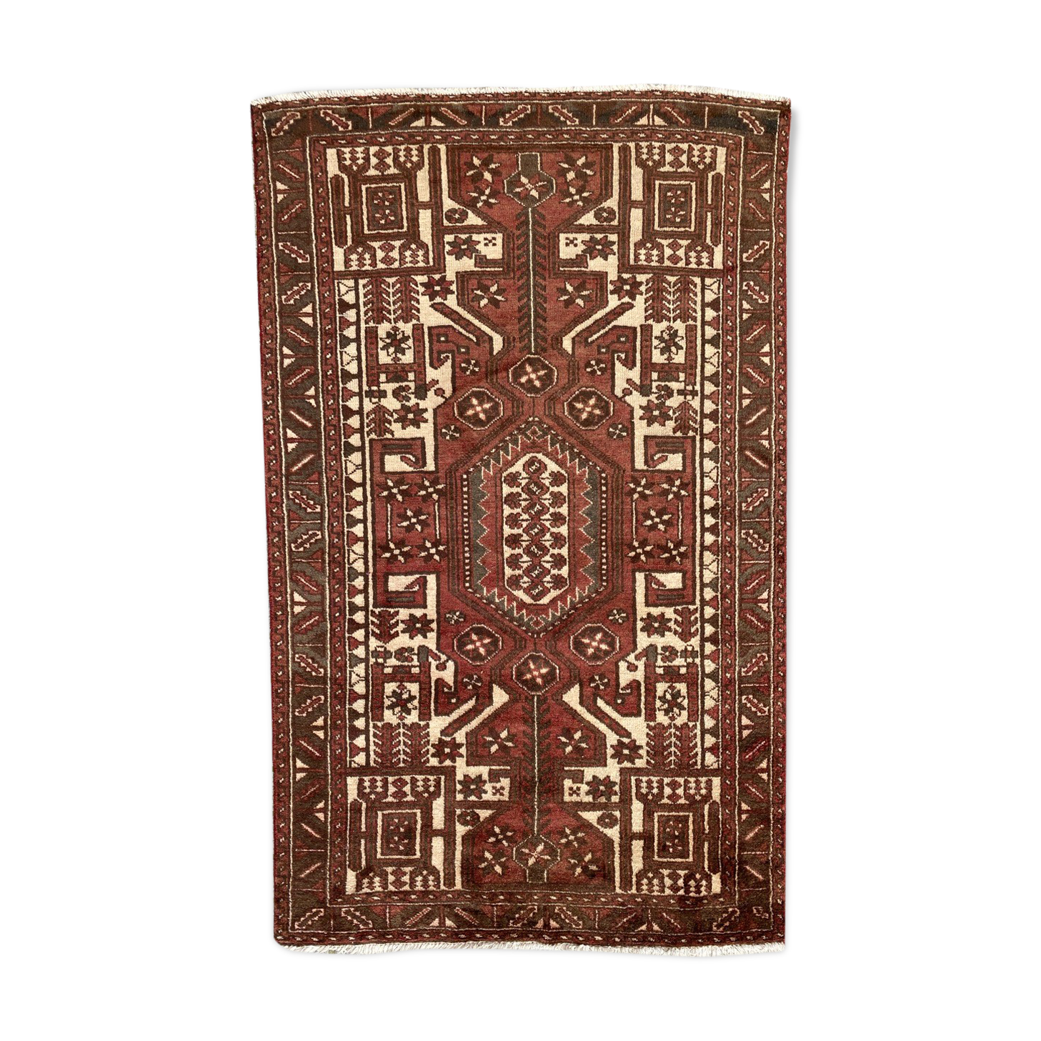 Vintage persian carpet hamadan 128x212 cm