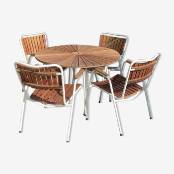 Table danoise & 4 chaises 1960