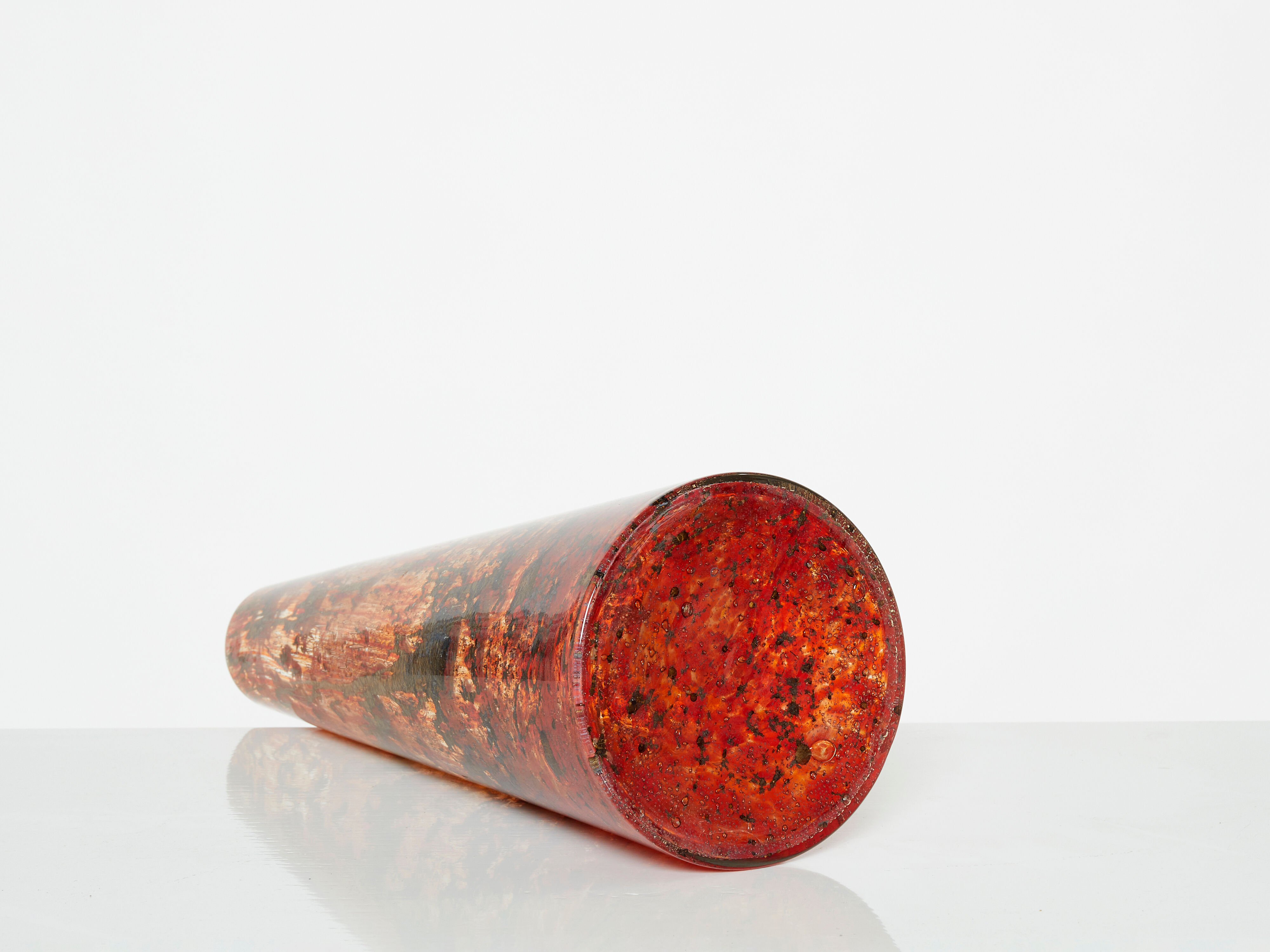 Glass vase of murano around 1970