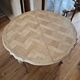 Extendable old wooden table