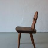 Alpine carved pine dining table set | 1950s