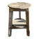 Vintage Rustic Wooden Side Table in Natural Wood Tones, Solid Wood, 1970s