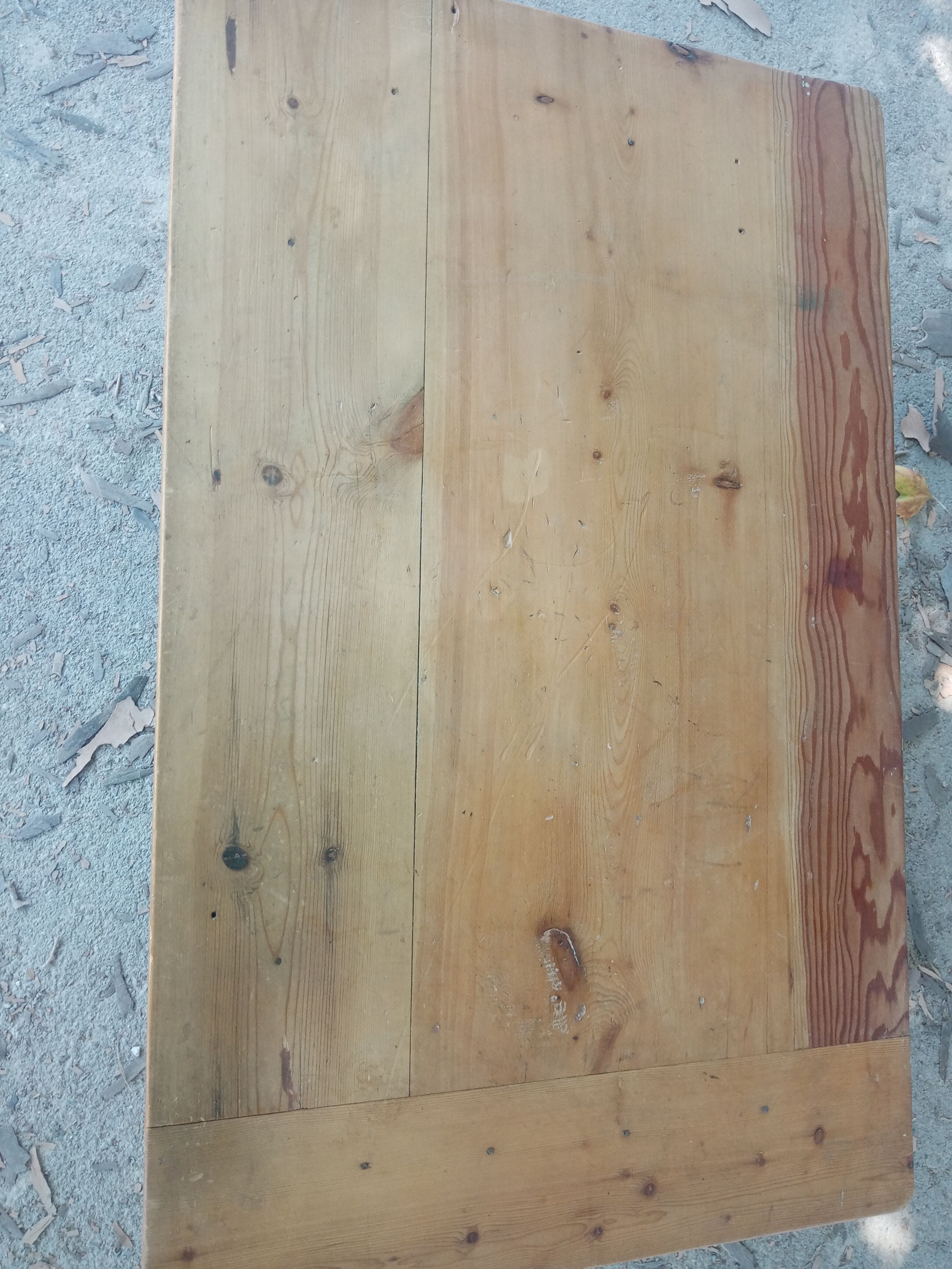 Rustic wooden coffee table