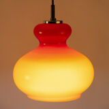 Red 'Onion' Peil & Putzler Pendant Lamp