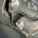 WMF "Woman with Irises" No. 290 Art Nouveau openwork tray, silver-plated metal, ca 1906