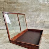 Vitrine de table d'exposition ancienne