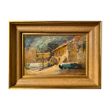 Painting by Aristide Armand HSP Marine near Nice Saint Tropez + frame