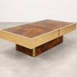 Cofee table with hidden bar by Maison Lancel