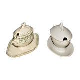 Two old mustard dishes