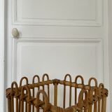 Vintage bamboo rattan umbrella holder