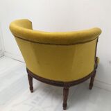 Louis XVI style gondola armchair