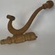 Curved wooden double wall hook