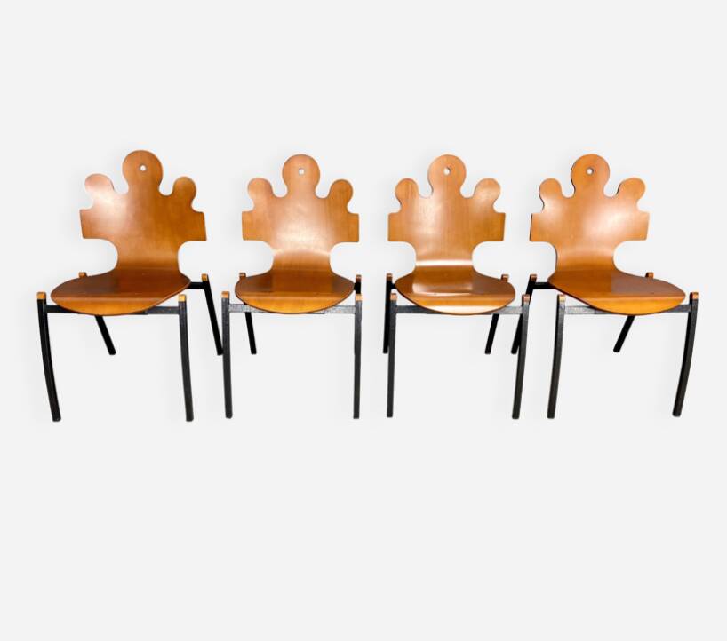 4 chaises "Puzzle", design by Essaime, France 1995