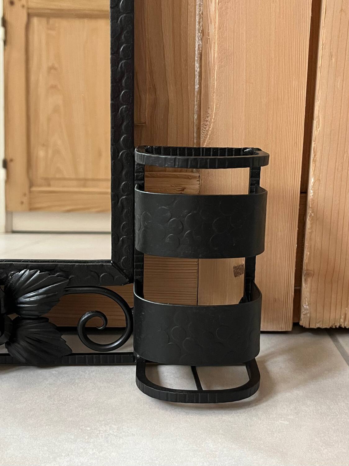 Wrought iron Art Deco mirror