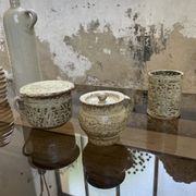 Stoneware herbal tea cup set La Hulotte Caylus