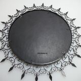 Signed Vallauris Chaty Sun mirror 44cm