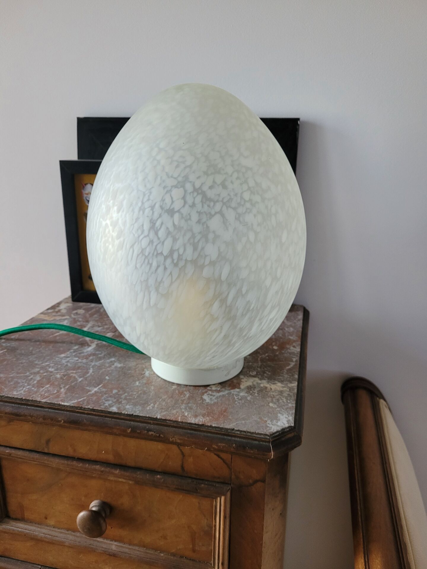 Lampe œuf de la Verrerie de Vianne