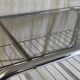 Coffee table tubular chrome structure and smoked glass - 1970s