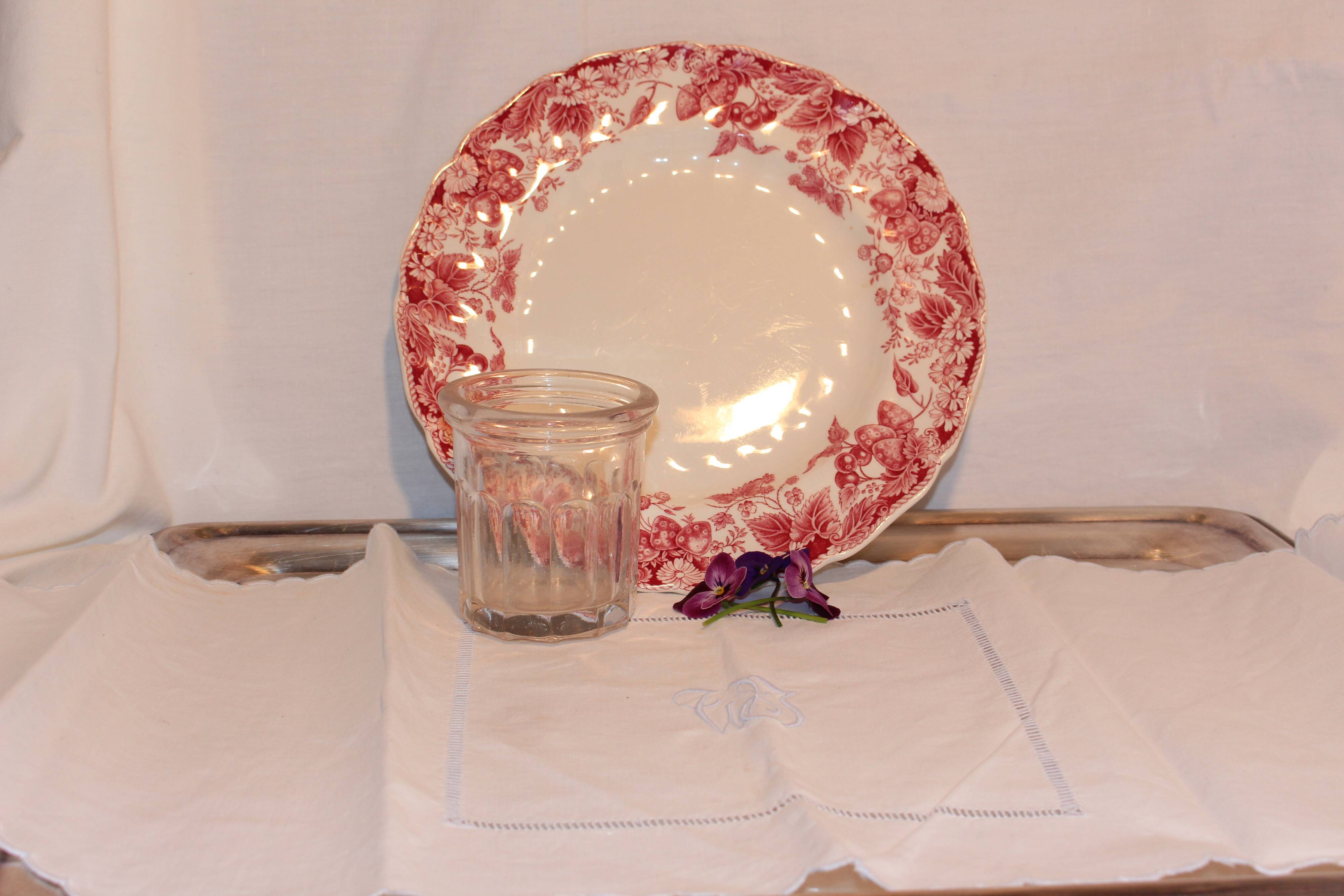 English porcelain plate