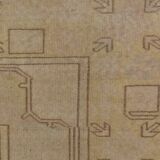 Oushak Vintage Antique Wool Rug sku2403