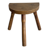 Tabouret tripode ancien en bois