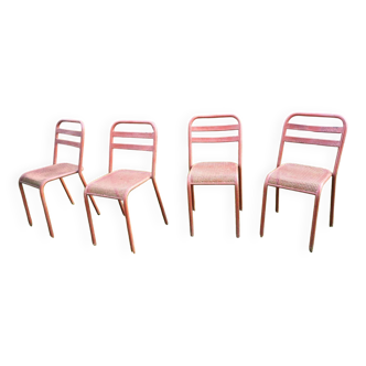 Lot de 4 chaises style industriel