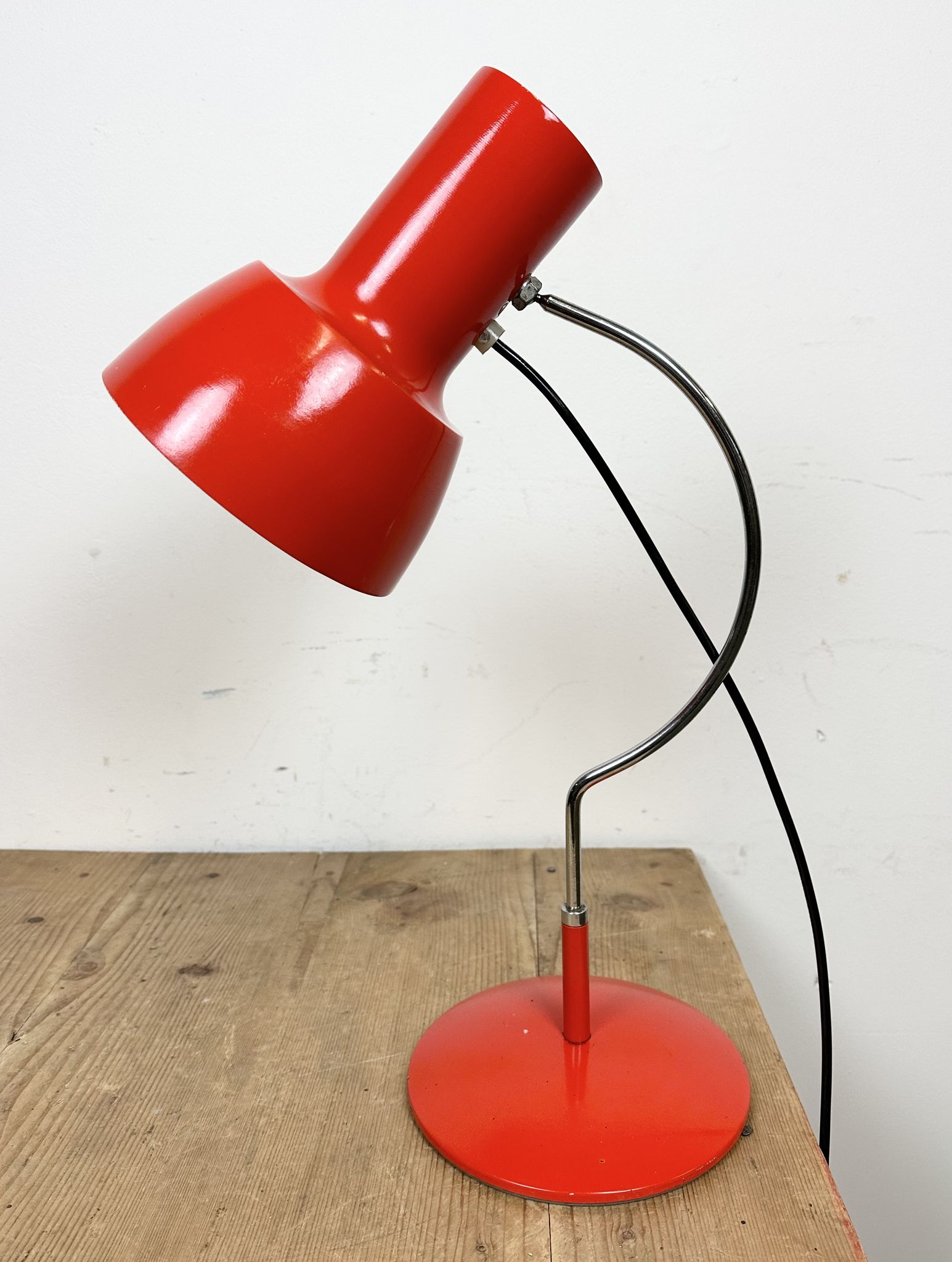Red Table Lamp by Josef Hurka for Napako, 1960s