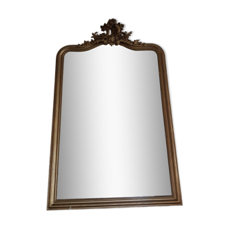 Old fireplace mirror
