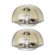 Pair of smoked glass wall lights or ceiling light by Hillebrand, Germany, 1960s.