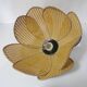 Vintage floral rattan pendant light