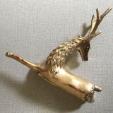 Vintage brass deer
