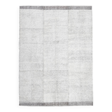 7x10 Brown White Handmade Turkish Vintage Rug 209x298Cm